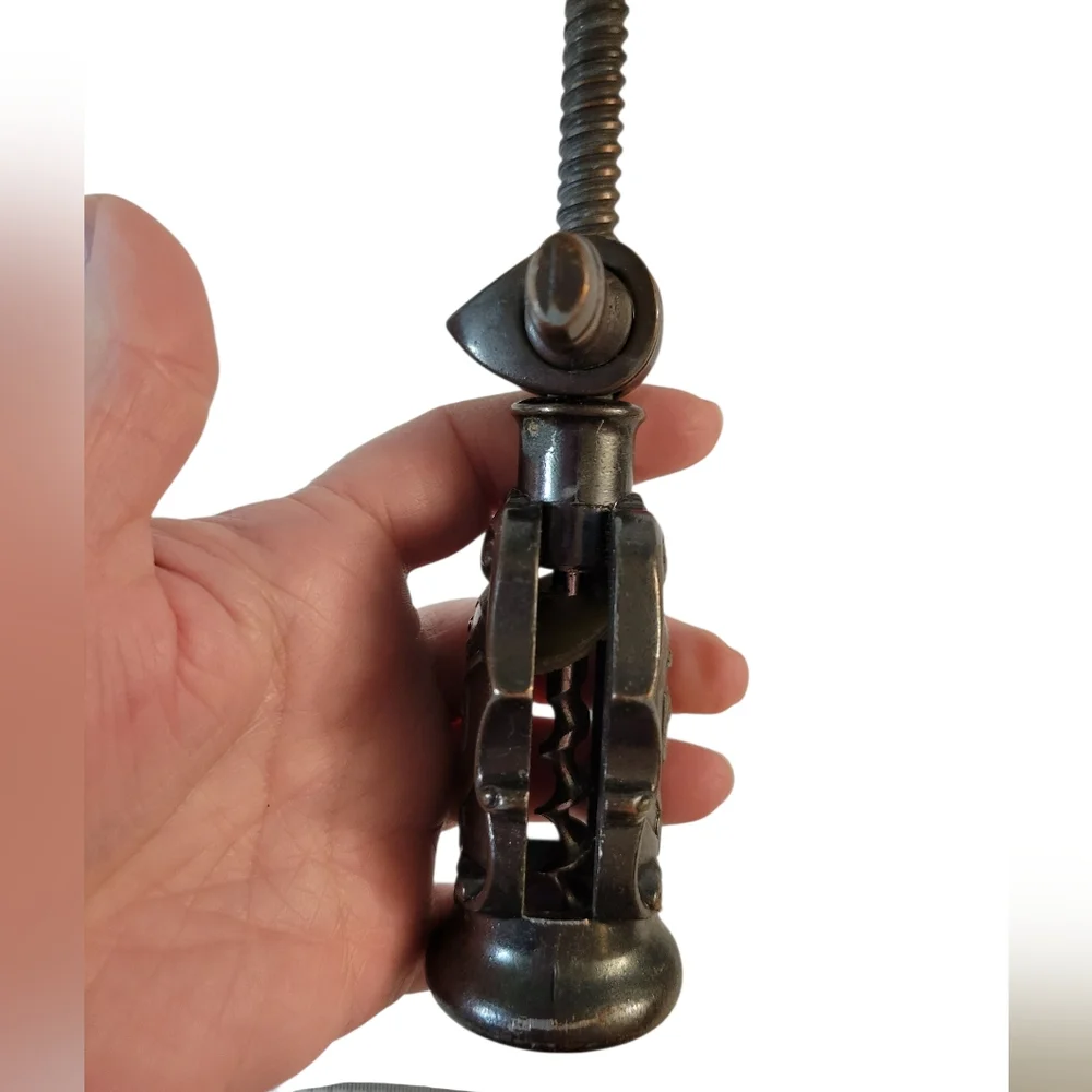 Vintage Fattoria Picedo Vini Pregiati Corkscrew Bronze Made In Italy